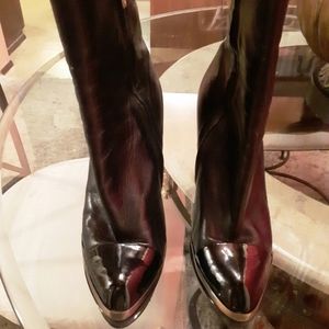 Yves Saint Laurent Leather Ankle Boots